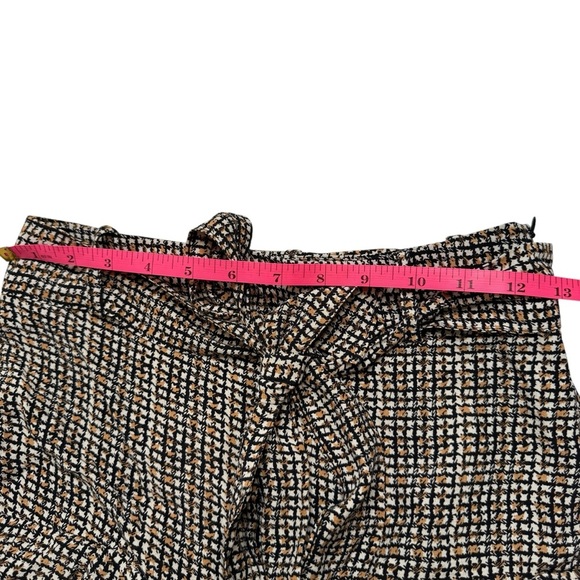 Zara Chic Plaid Mini Skirt/Skort with Bow Sz XS NWT - Picture 5 of 7